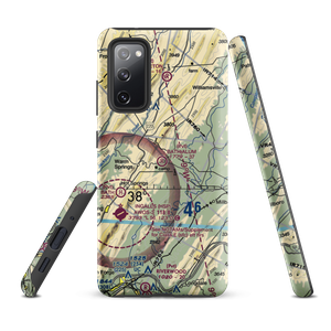 Bath Alum Airport (9VA0) VFR Sectional Samsung Phone Case