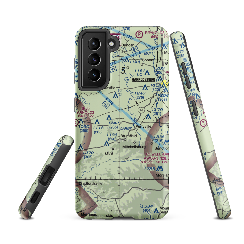 Battle Field (8KY3) VFR Sectional Samsung Phone Case Samsung Galaxy S21 FE model shown