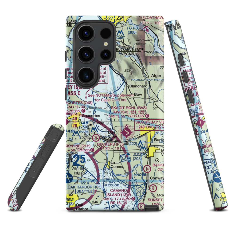 Bayview Farms Airport (WN51) VFR Sectional Samsung Phone Case Samsung Galaxy S23 Ultra model shown