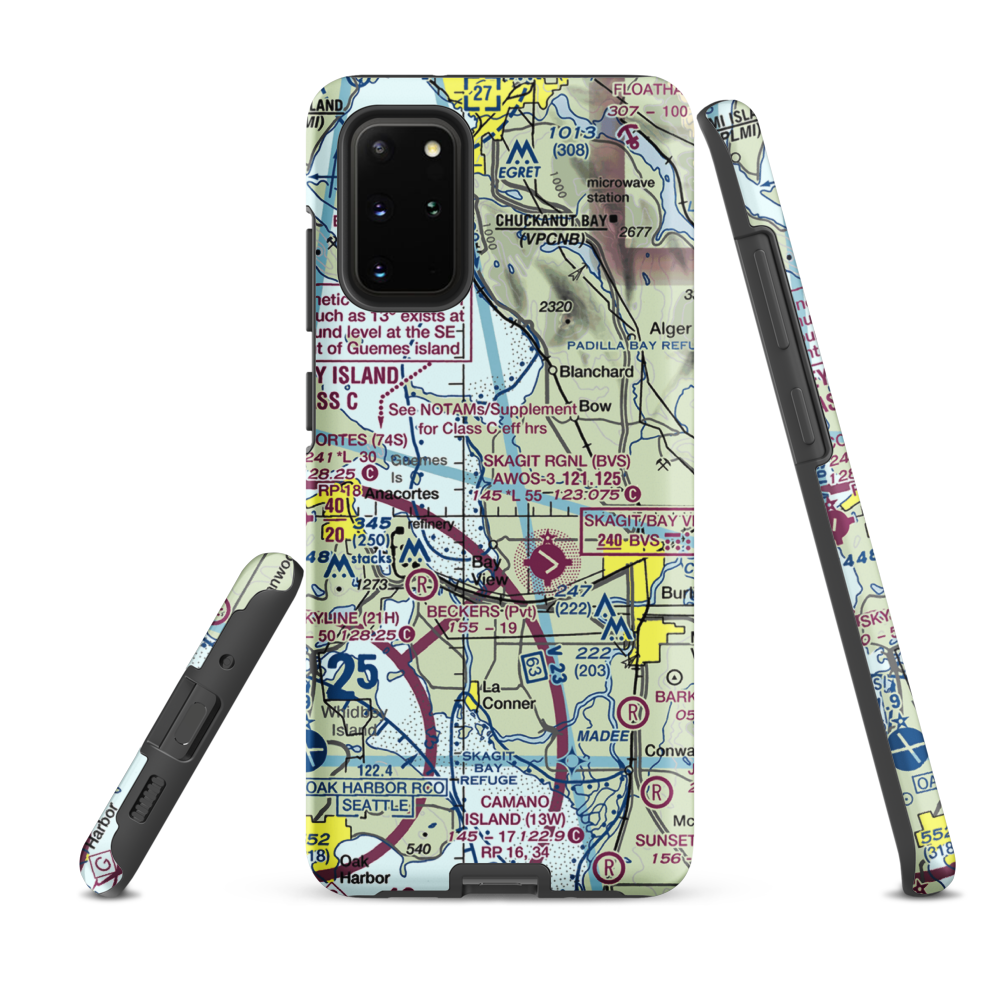 Bayview Farms Airport (WN51) VFR Sectional Samsung Phone Case Samsung Galaxy S20 Plus model shown
