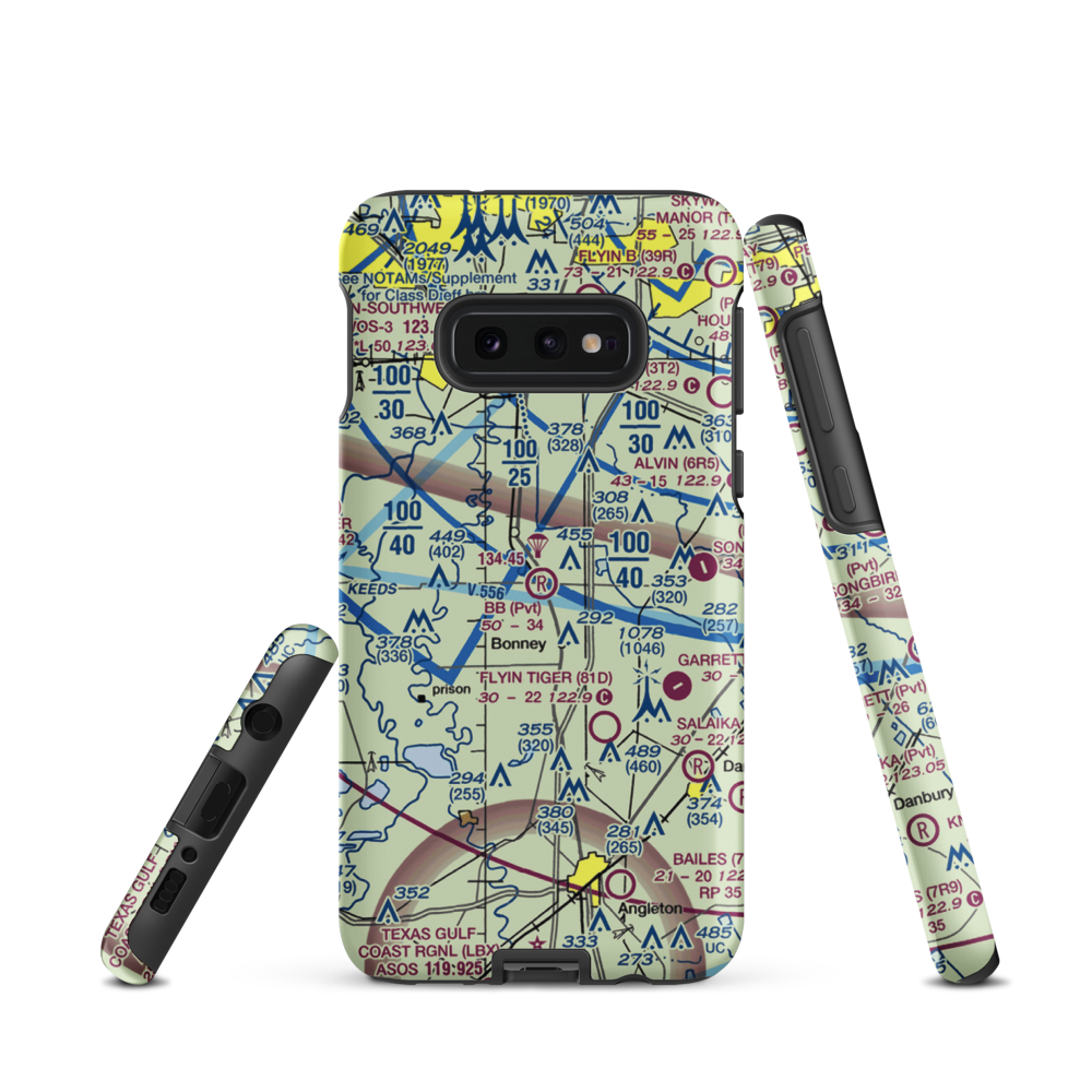 Bb Airpark (TE88) VFR Sectional Samsung Phone Case Samsung Galaxy S10e model shown