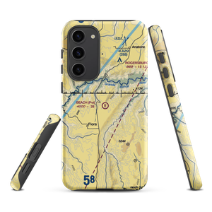 Beach Ranch Airport (OR64) VFR Sectional Samsung Phone Case