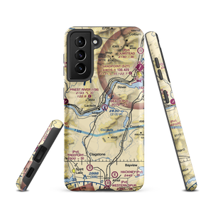 Beaux Ranch Field (1ID3) VFR Sectional Samsung Phone Case