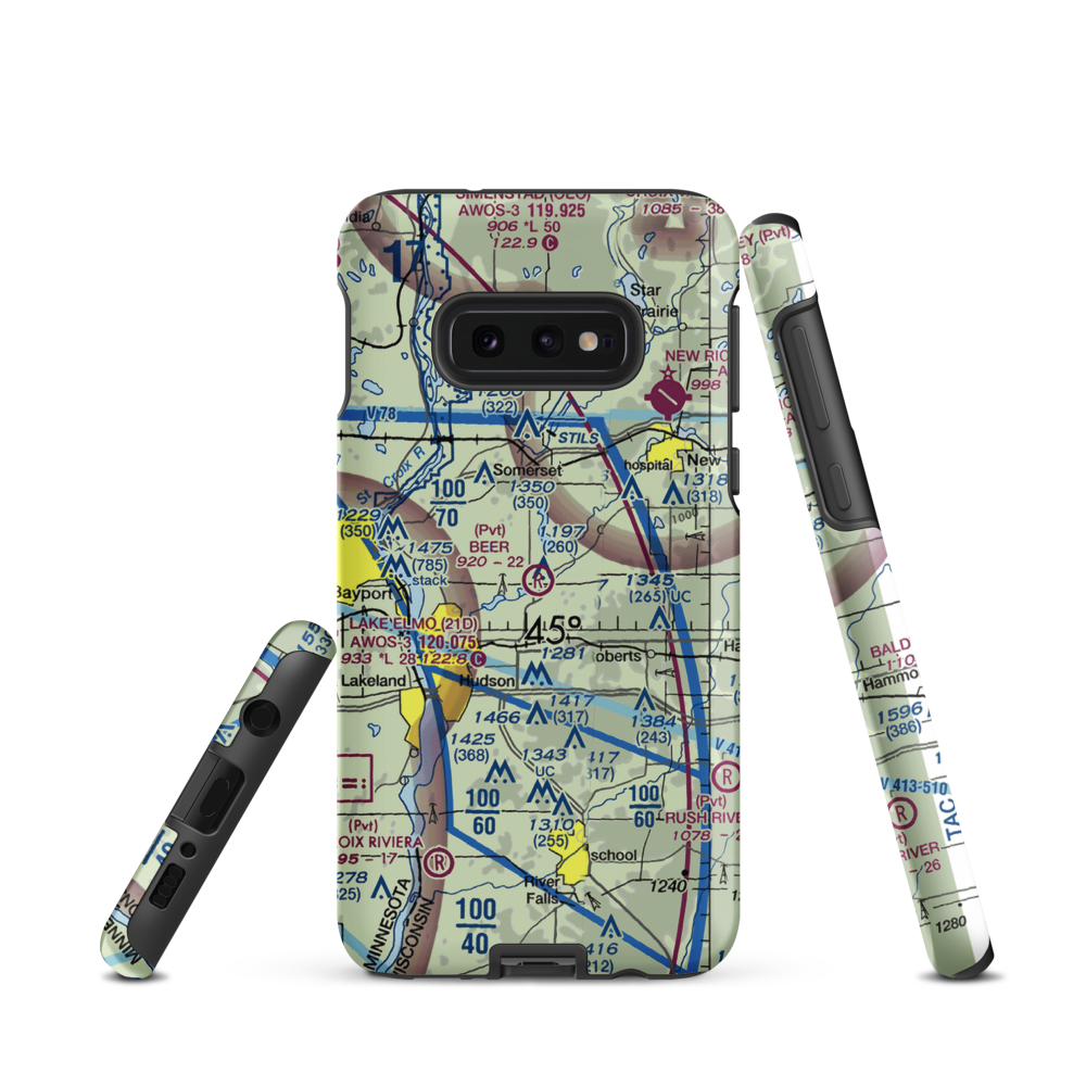 Beer Airport (02WI) VFR Sectional Samsung Phone Case Samsung Galaxy S10e model shown