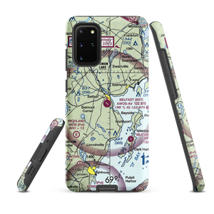 Belfast Municipal Airport (BST) VFR Sectional Samsung Phone Case