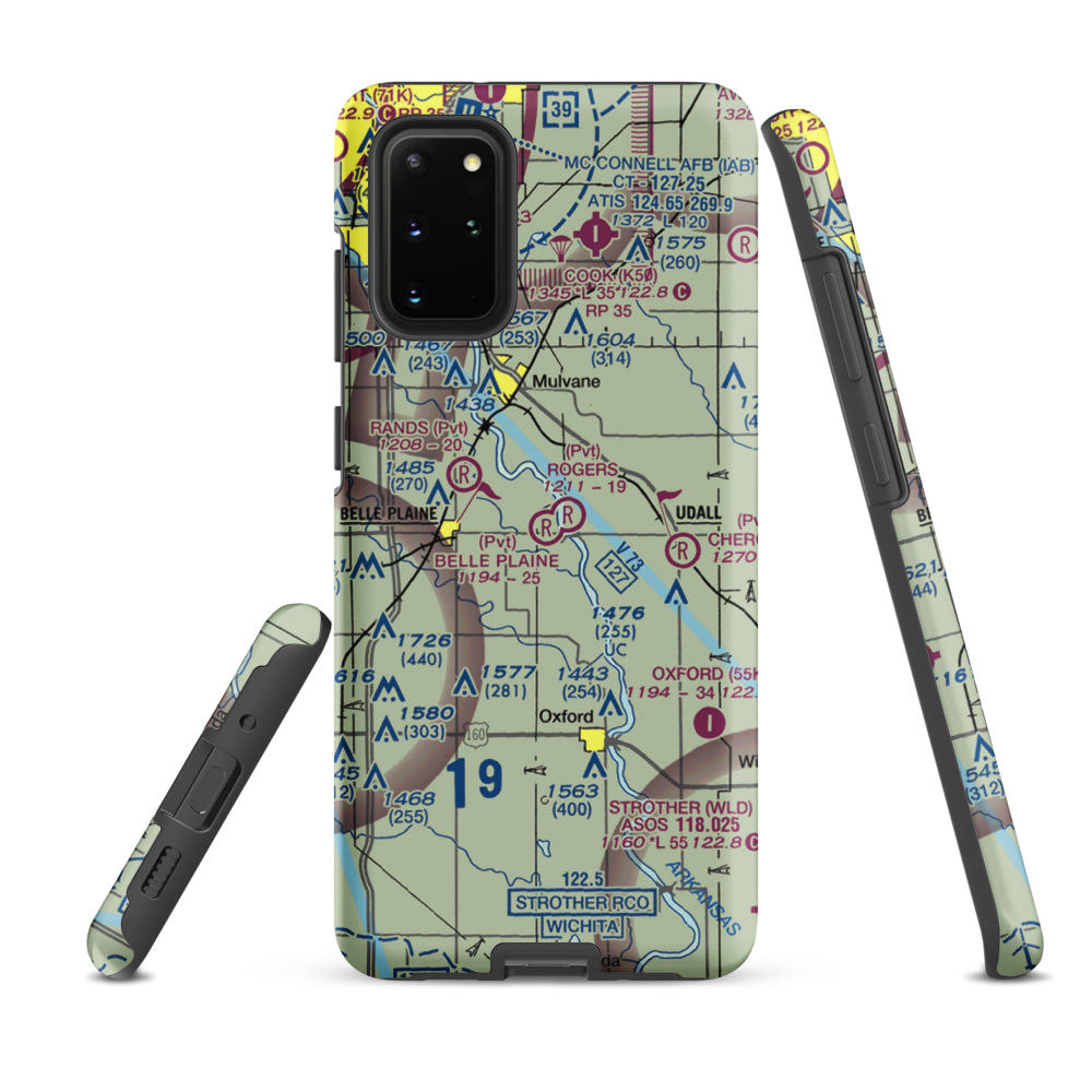 Belle Plaine Farms Airport (SN10) VFR Sectional Samsung Phone Case Samsung Galaxy S20 Plus model shown