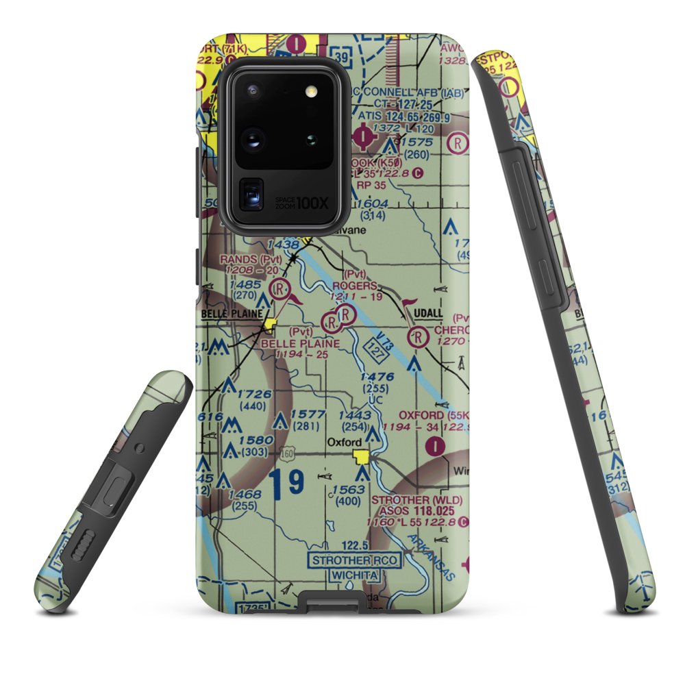 Belle Plaine Farms Airport (SN10) VFR Sectional Samsung Phone Case Samsung Galaxy S20 Ultra model shown