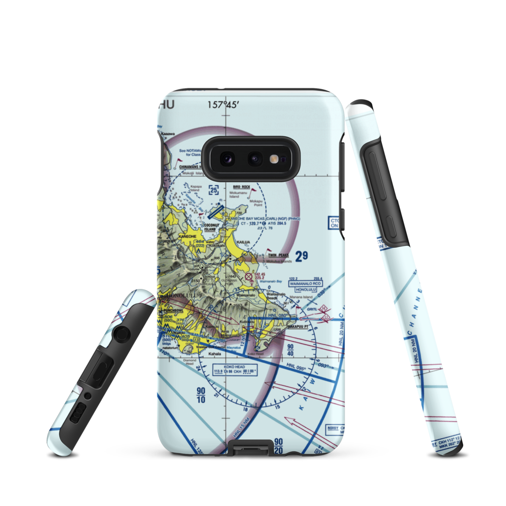 Bellows AFS (Bellows Field) (BLW) VFR Sectional Samsung Phone Case Samsung Galaxy S10 Plus model shown