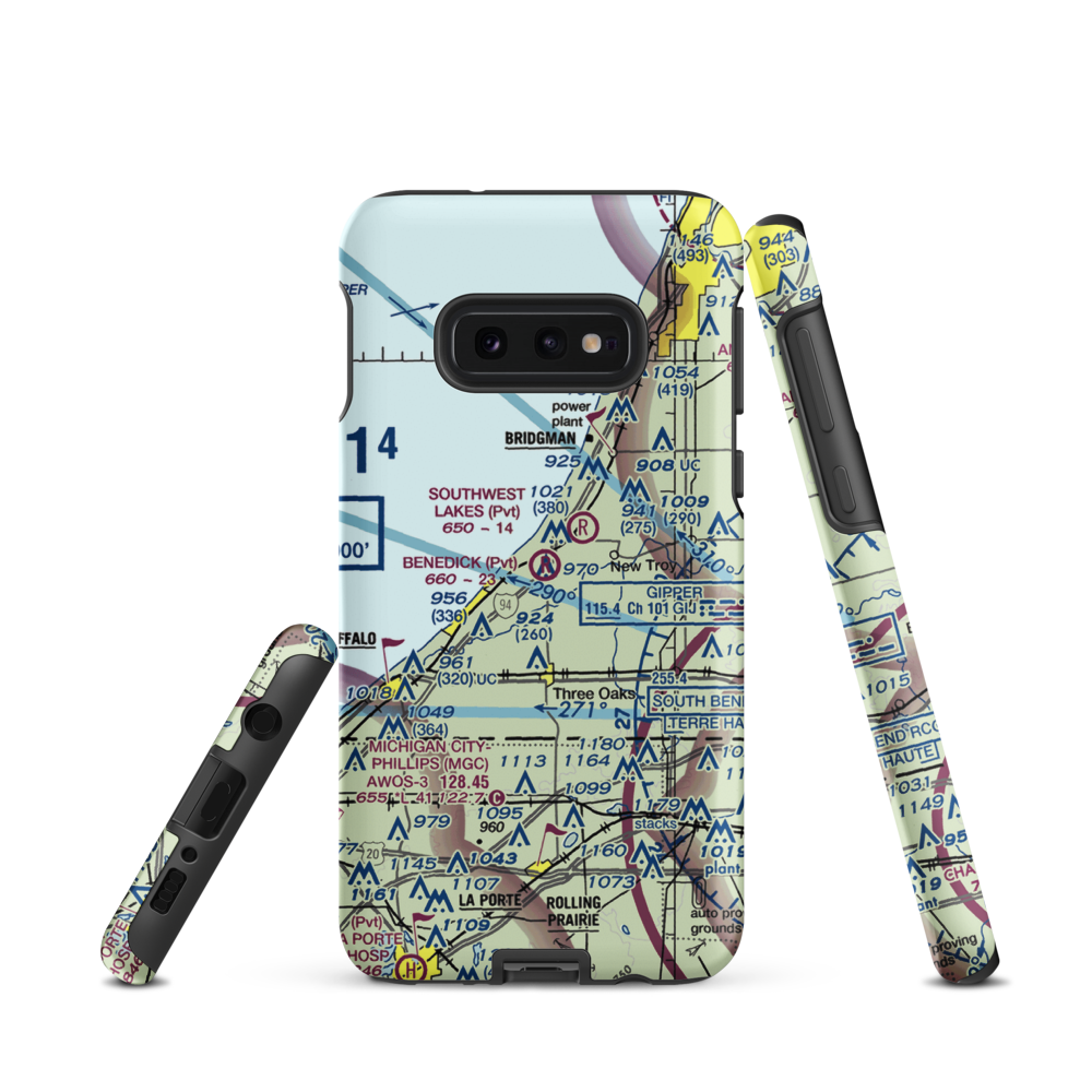 Benedick Airport (4MI6) VFR Sectional Samsung Phone Case Samsung Galaxy S10 Plus model shown