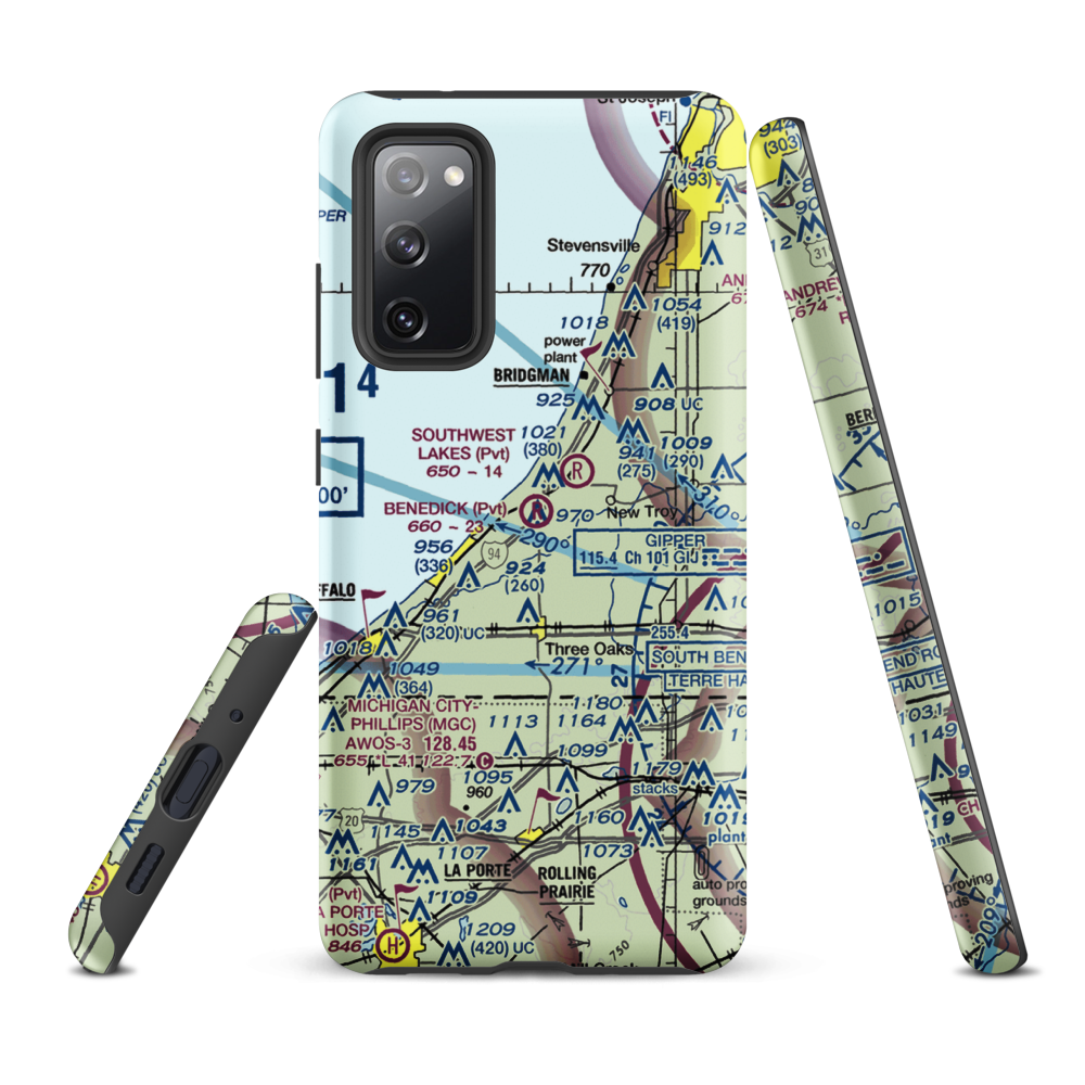 Benedick Airport (4MI6) VFR Sectional Samsung Phone Case Samsung Galaxy S20 FE model shown