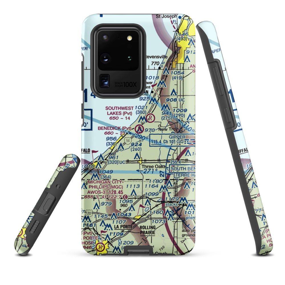 Benedick Airport (4MI6) VFR Sectional Samsung Phone Case Samsung Galaxy S20 Ultra model shown
