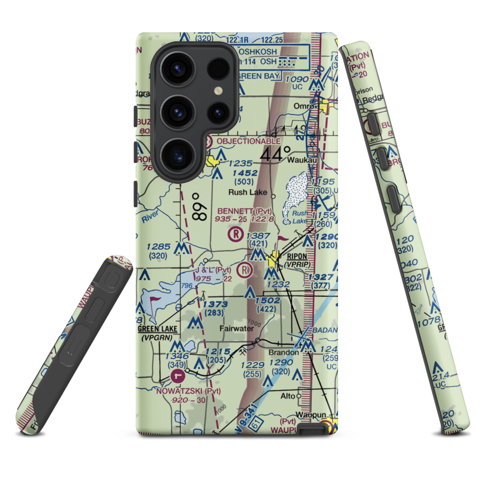 Bennet Field (WI67) VFR Sectional Samsung Phone Case Samsung Galaxy S23 Ultra model shown