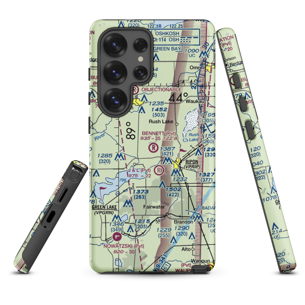 Bennet Field (WI67) VFR Sectional Samsung Phone Case Samsung Galaxy S25 Ultra model shown