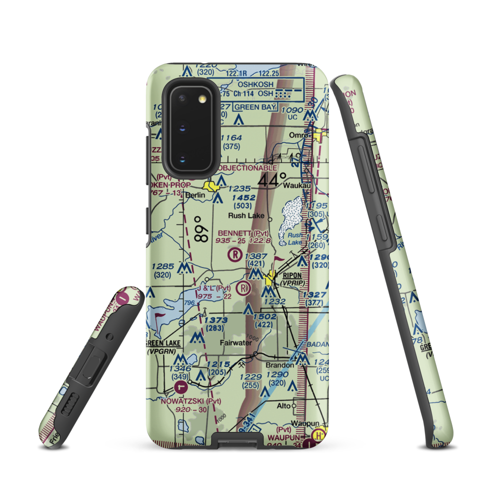 Bennet Field (WI67) VFR Sectional Samsung Phone Case Samsung Galaxy S20 model shown