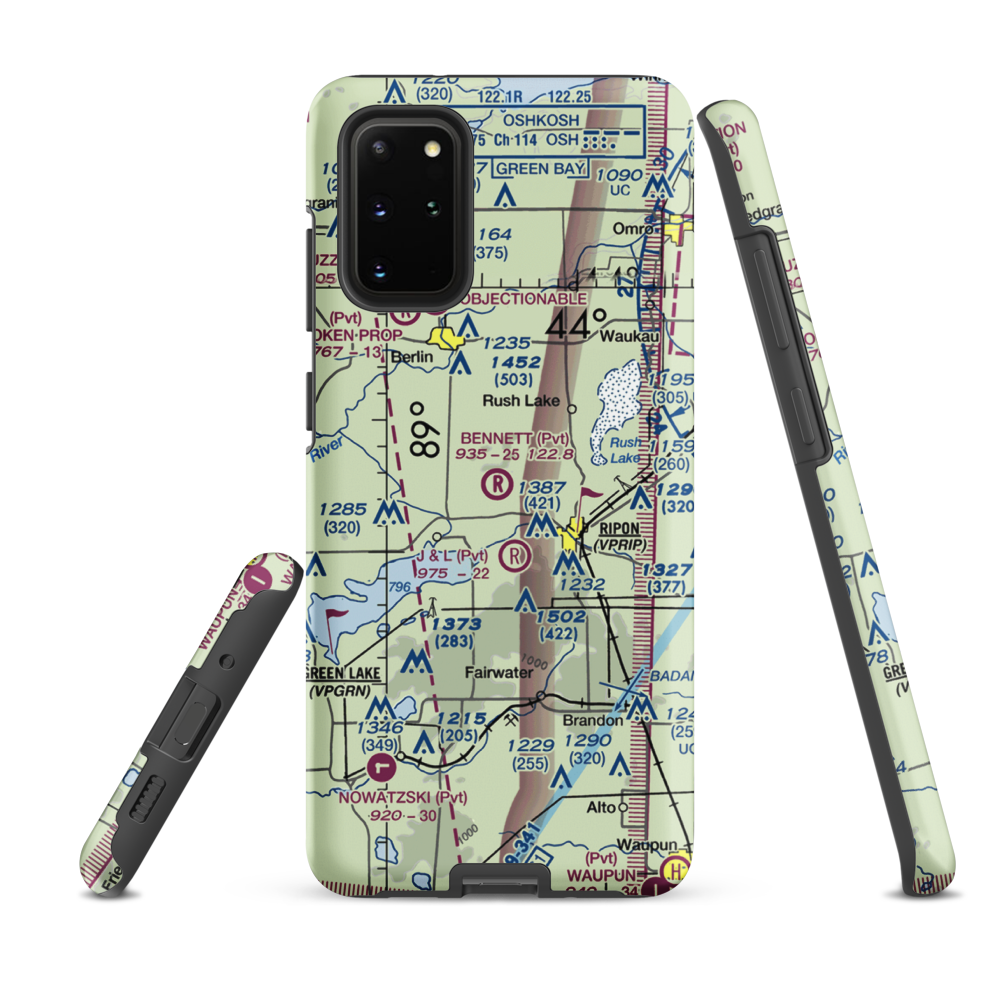 Bennet Field (WI67) VFR Sectional Samsung Phone Case Samsung Galaxy S20 Plus model shown