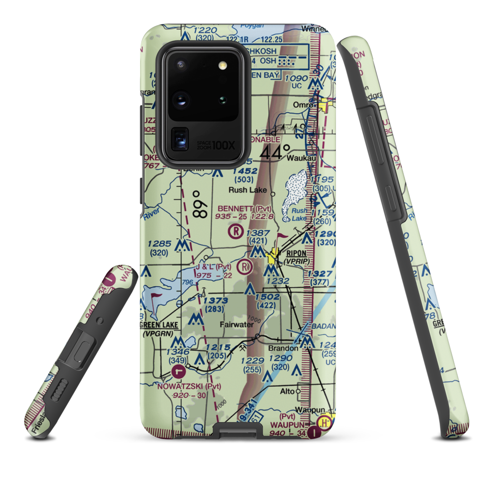 Bennet Field (WI67) VFR Sectional Samsung Phone Case Samsung Galaxy S20 Ultra model shown
