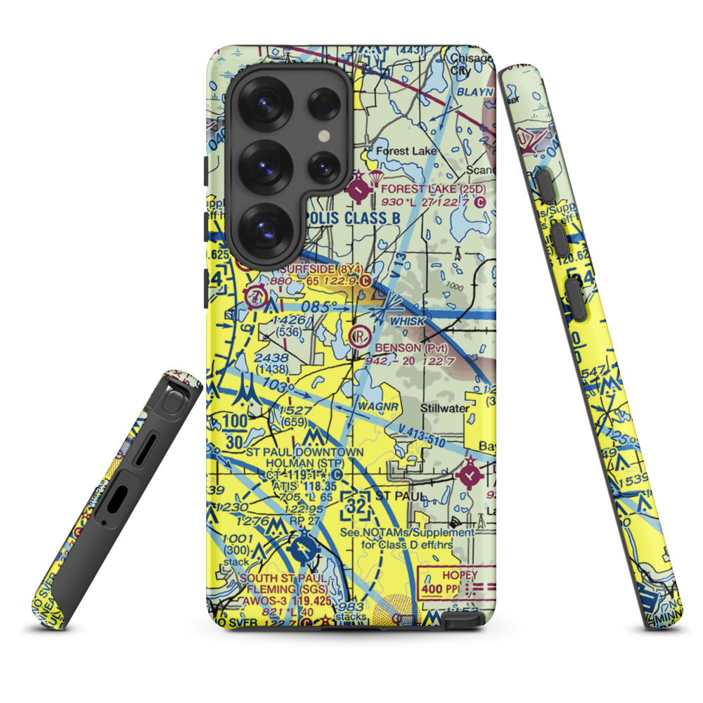 Benson Airport (6MN9) VFR Sectional Samsung Phone Case Samsung Galaxy S25 Ultra model shown