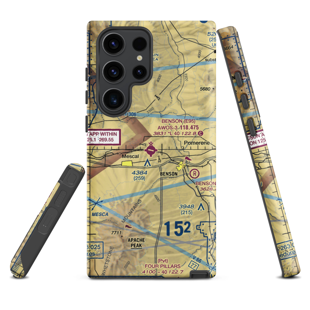 Benson Municipal Airport (E95) VFR Sectional Samsung Phone Case Samsung Galaxy S23 Ultra model shown