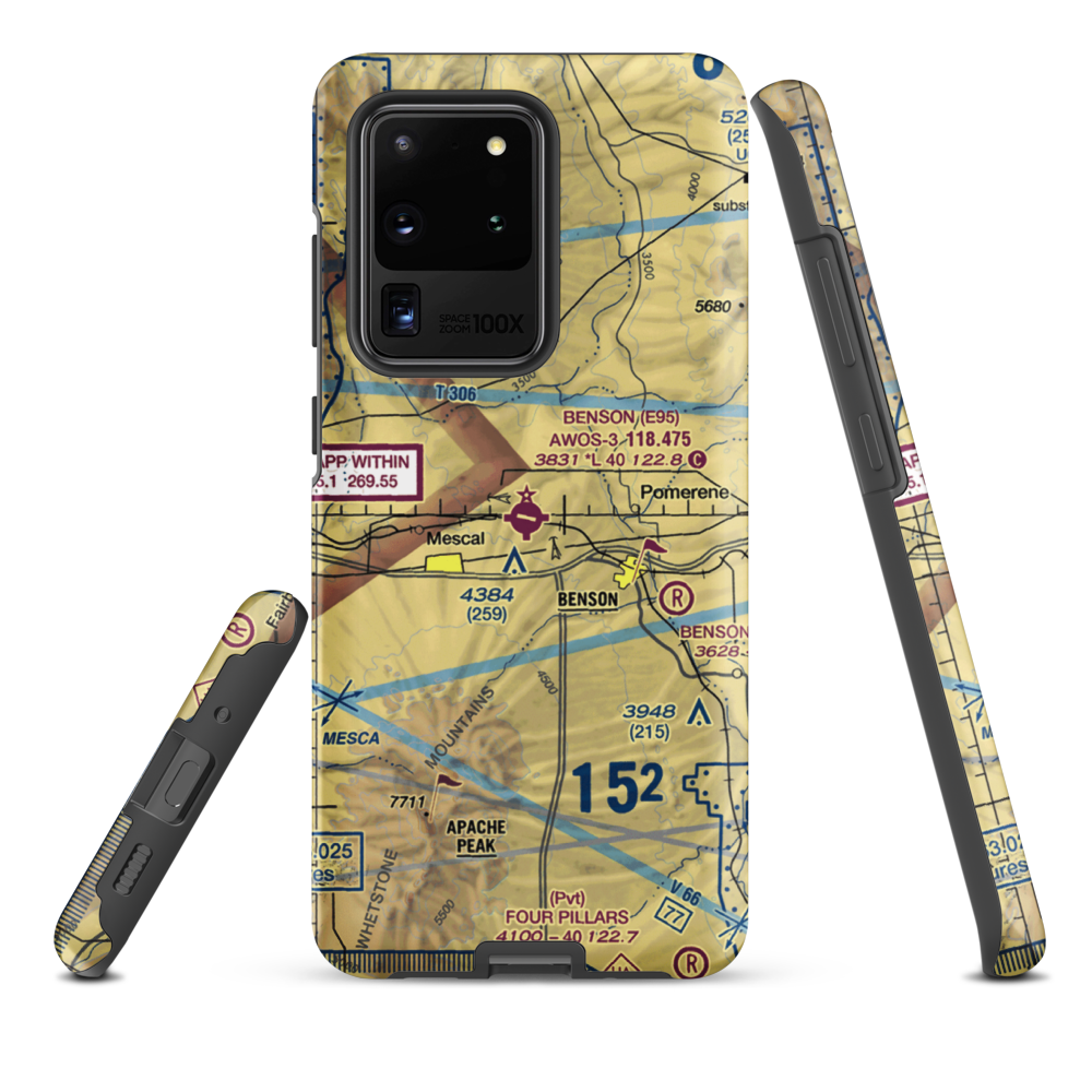 Benson Municipal Airport (E95) VFR Sectional Samsung Phone Case Samsung Galaxy S20 Ultra model shown