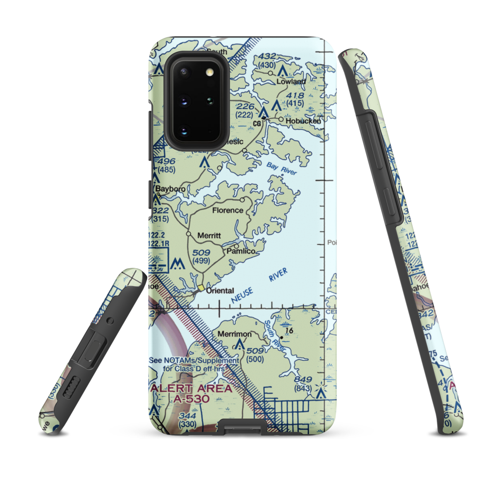 Benton Farm Airport (74NC) VFR Sectional Samsung Phone Case Samsung Galaxy S20 Plus model shown