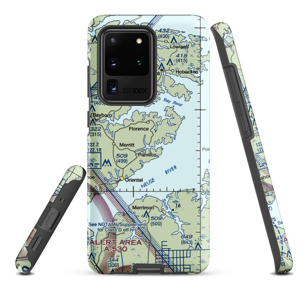 Benton Farm Airport (74NC) VFR Sectional Samsung Phone Case Samsung Galaxy S20 Ultra model shown