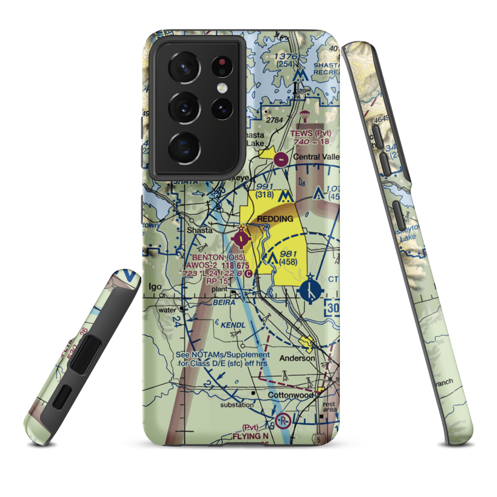 Benton Field (O85) VFR Sectional Samsung Phone Case Samsung Galaxy S21 Plus model shown