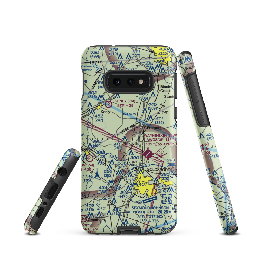 Benton's Airfield (NC36) VFR Sectional Samsung Phone Case Samsung Galaxy S10 Plus model shown
