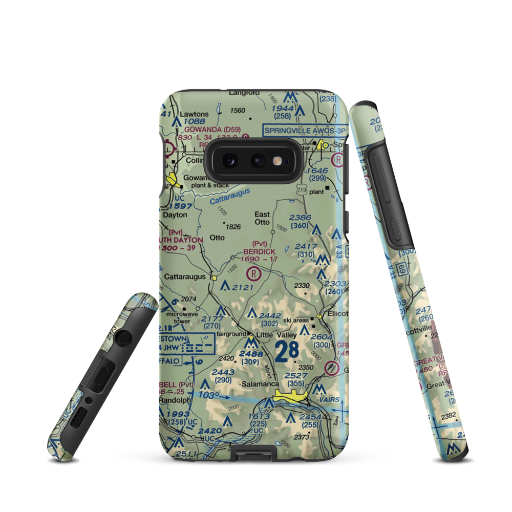 Berdick Field (0NK0) VFR Sectional Samsung Phone Case Samsung Galaxy S10 Plus model shown
