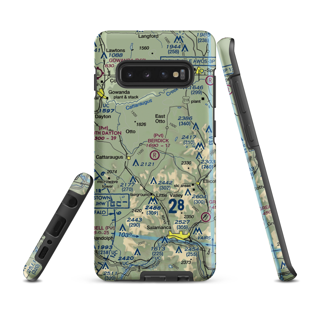 Berdick Field (0NK0) VFR Sectional Samsung Phone Case Samsung Galaxy S10 Plus model shown