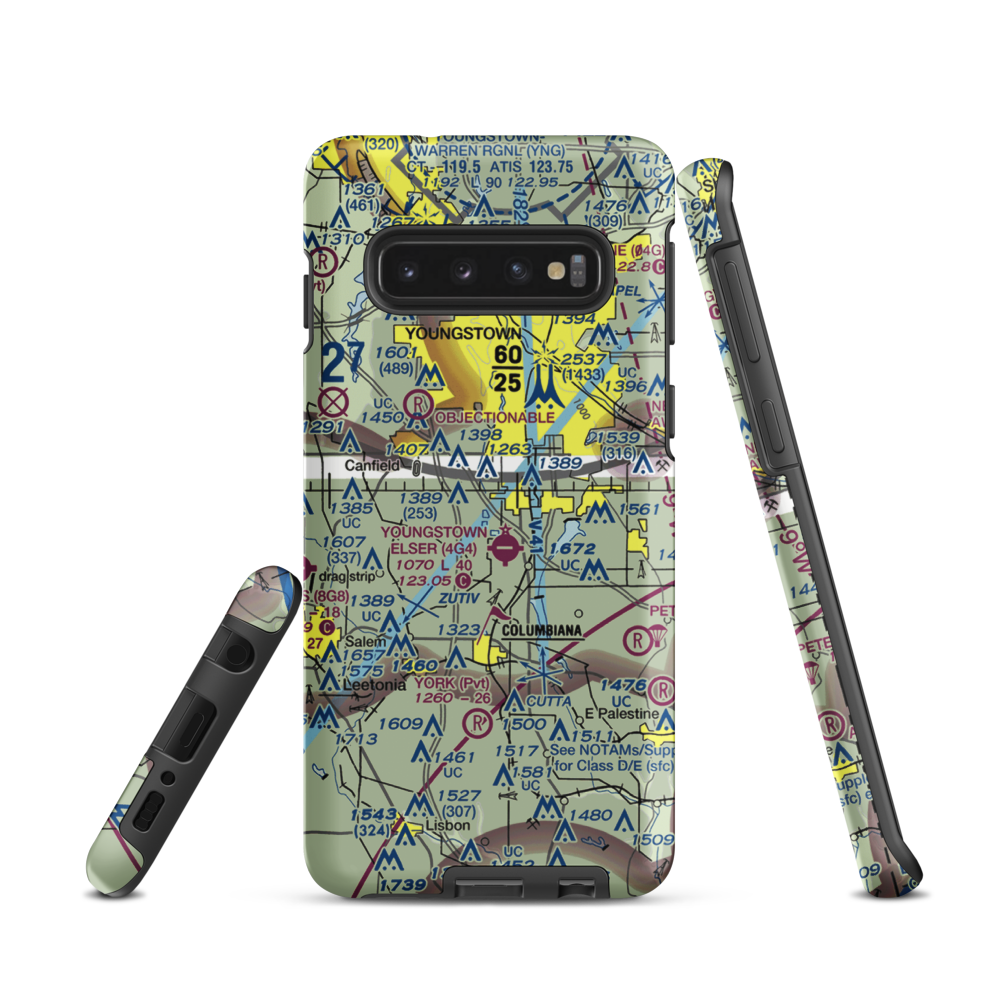 Bieber's Seaplane Base (OI76) VFR Sectional Samsung Phone Case Samsung Galaxy S10 model shown