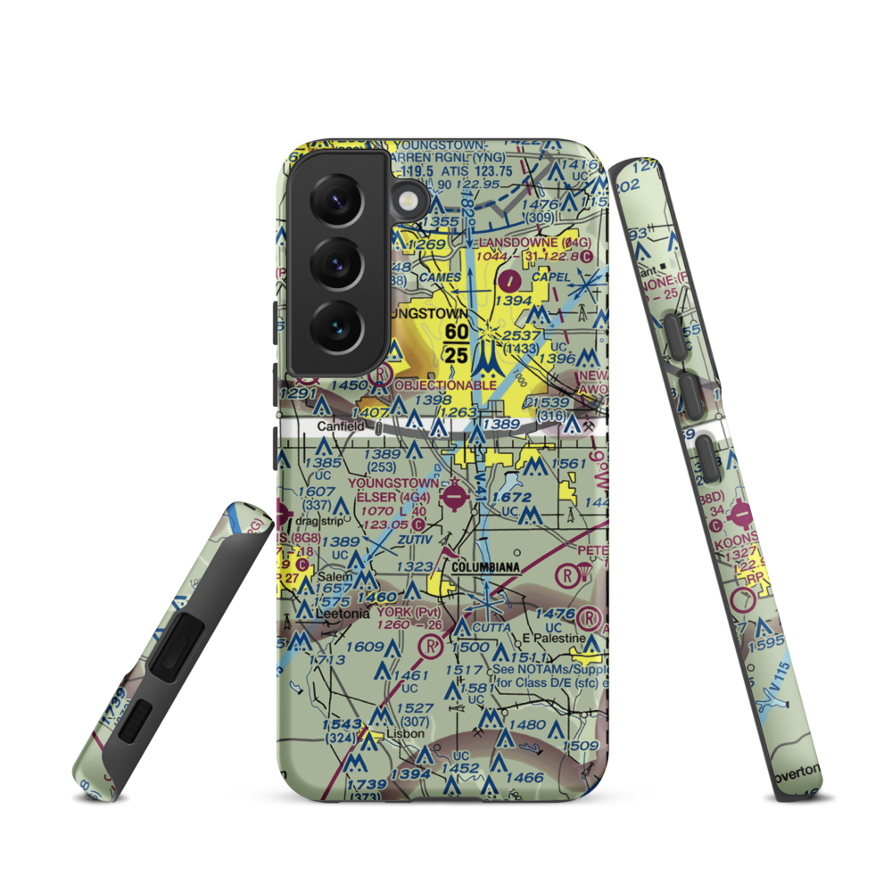 Bieber's Seaplane Base (OI76) VFR Sectional Samsung Phone Case Samsung Galaxy S22 model shown