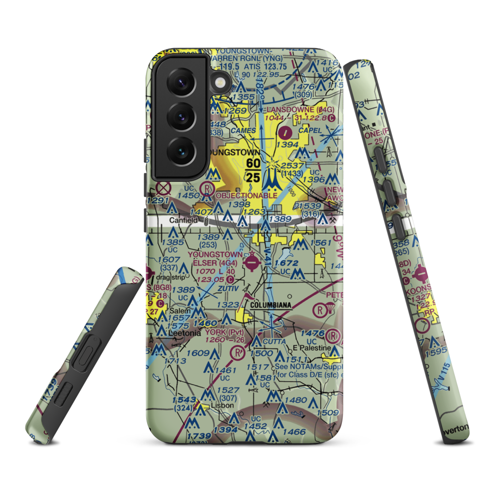 Bieber's Seaplane Base (OI76) VFR Sectional Samsung Phone Case Samsung Galaxy S22 Plus model shown