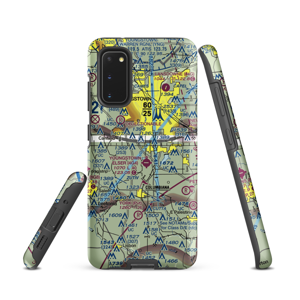 Bieber's Seaplane Base (OI76) VFR Sectional Samsung Phone Case Samsung Galaxy S20 model shown