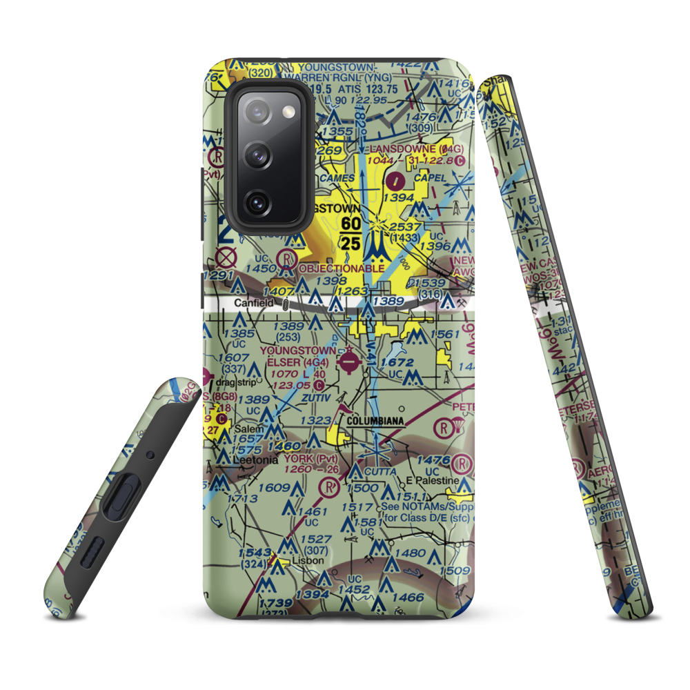 Bieber's Seaplane Base (OI76) VFR Sectional Samsung Phone Case Samsung Galaxy S20 FE model shown
