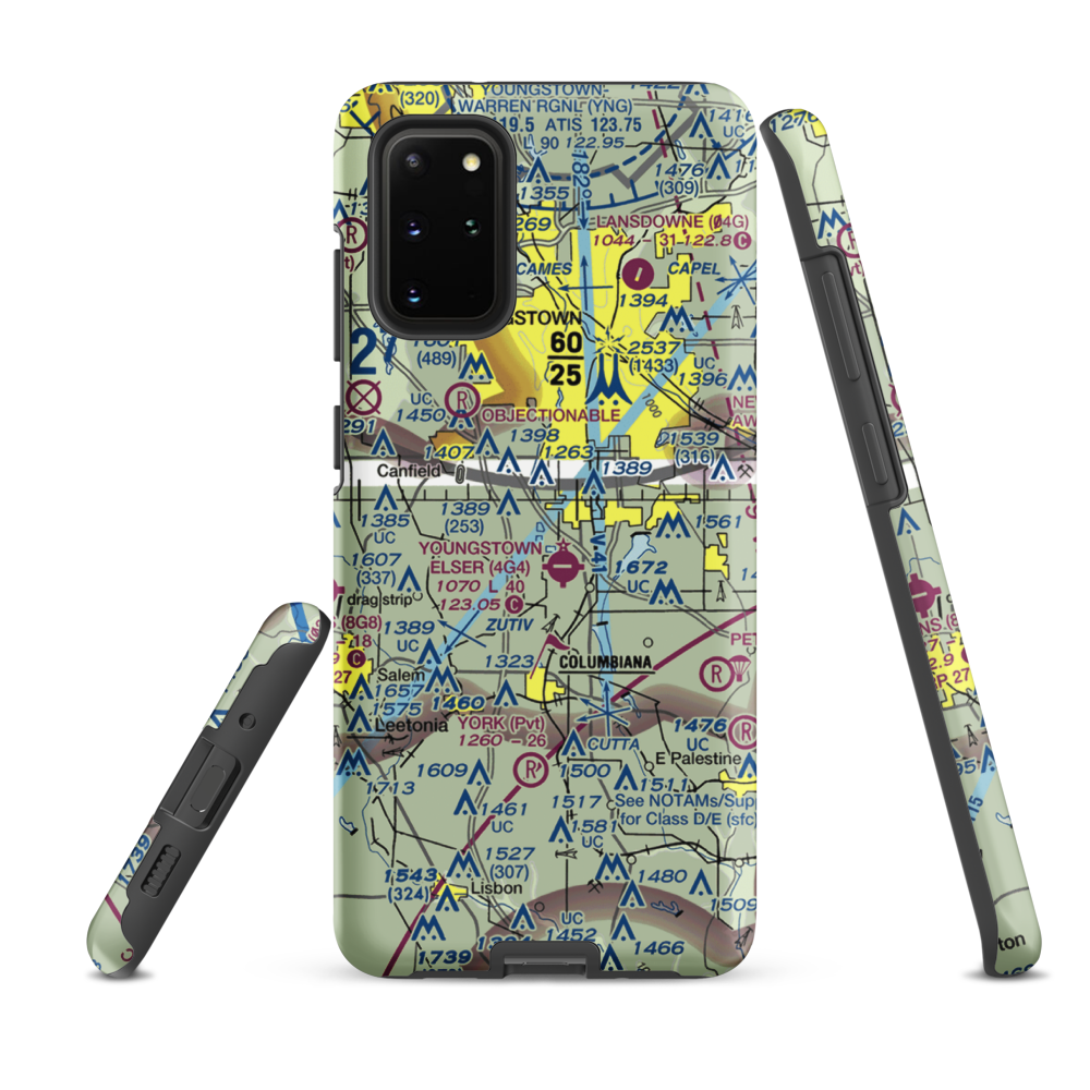 Bieber's Seaplane Base (OI76) VFR Sectional Samsung Phone Case Samsung Galaxy S20 Plus model shown