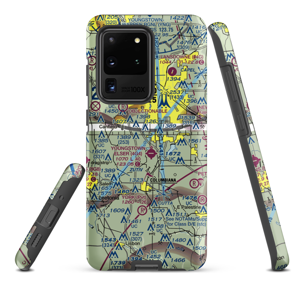 Bieber's Seaplane Base (OI76) VFR Sectional Samsung Phone Case Samsung Galaxy S20 Ultra model shown