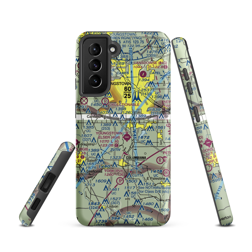 Bieber's Seaplane Base (OI76) VFR Sectional Samsung Phone Case Samsung Galaxy S21 model shown
