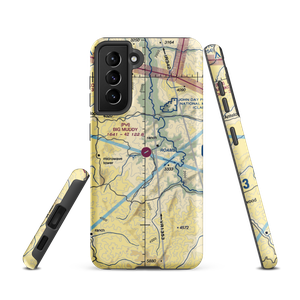 Big Muddy Ranch Airport (2OR1) VFR Sectional Samsung Phone Case