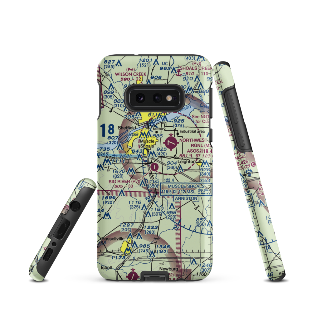 Big River Airpark (5AL5) VFR Sectional Samsung Phone Case Samsung Galaxy S10 Plus model shown
