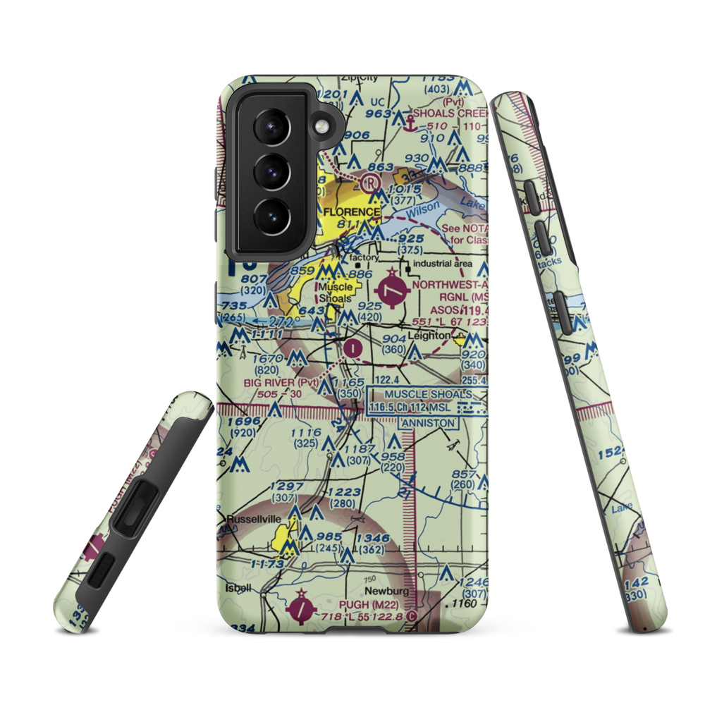 Big River Airpark (5AL5) VFR Sectional Samsung Phone Case Samsung Galaxy S21 FE model shown