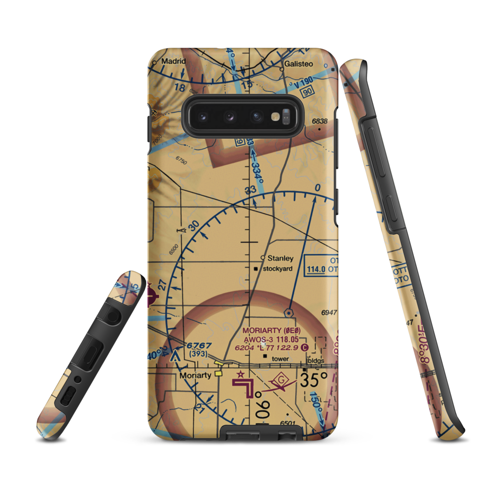 Big Sky Airport (NM63) VFR Sectional Samsung Phone Case Samsung Galaxy S10 Plus model shown