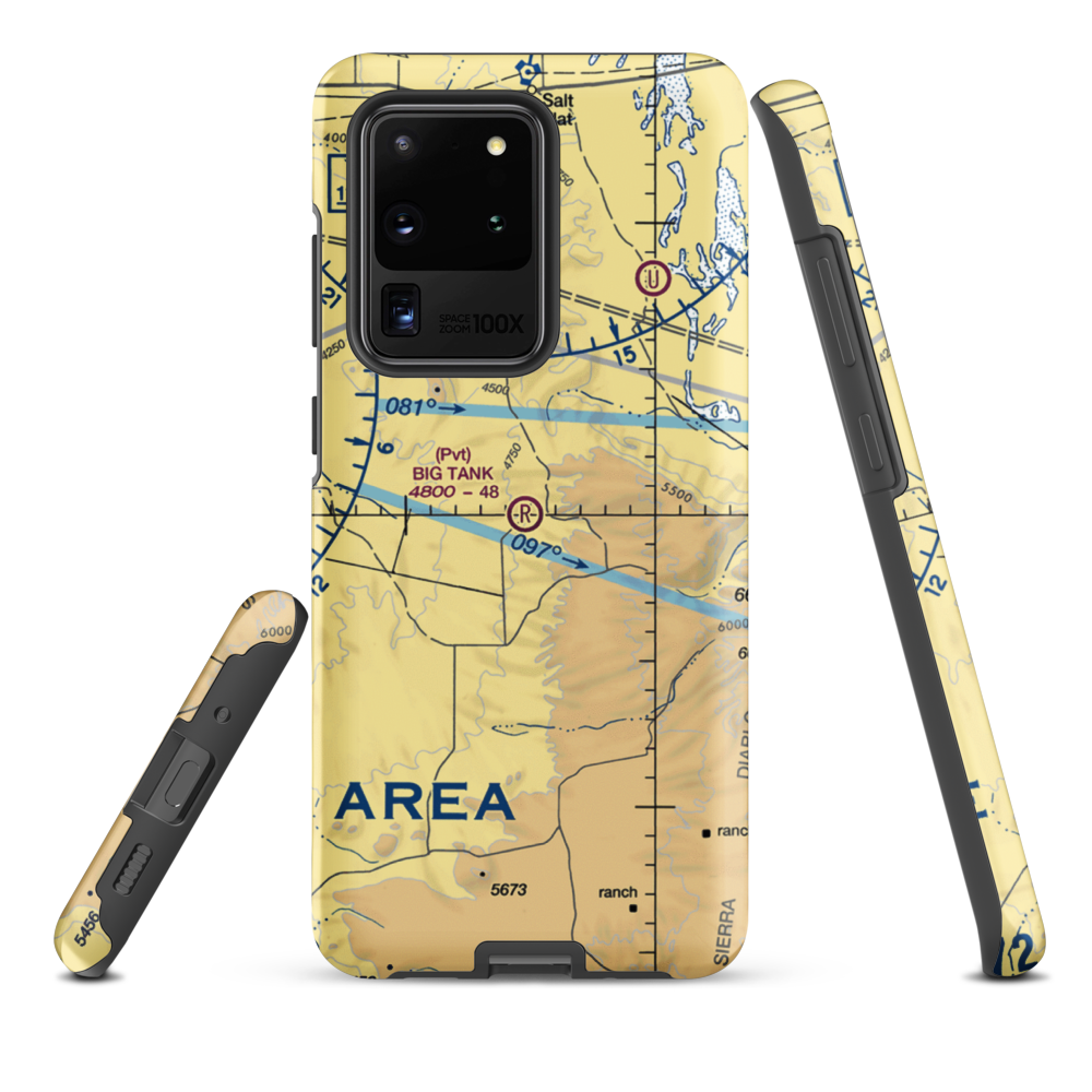 Big Tank Ranch Airport (76TE) VFR Sectional Samsung Phone Case Samsung Galaxy S20 Ultra model shown
