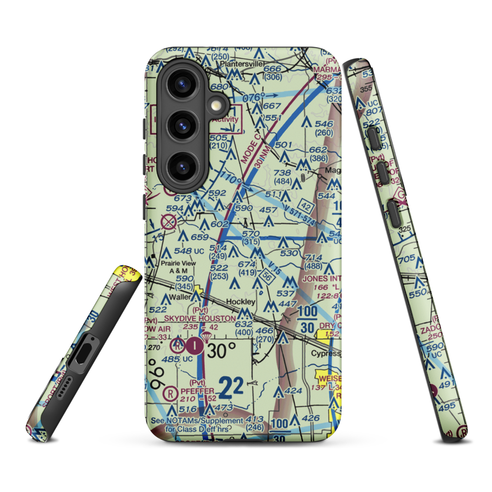 Biggin Hill Airport (TX49) VFR Sectional Samsung Phone Case Samsung Galaxy S24 Plus model shown