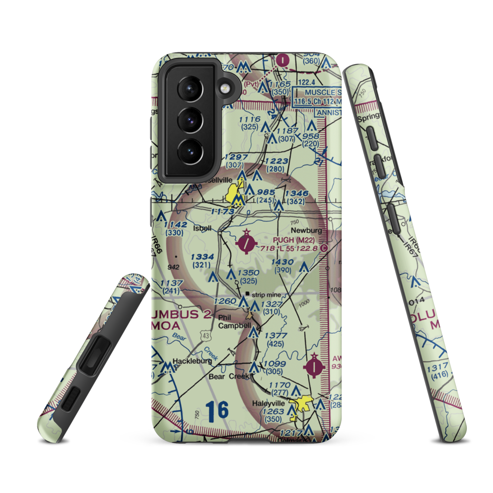 Bill Pugh Field (M22) VFR Sectional Samsung Phone Case Samsung Galaxy S21 FE model shown