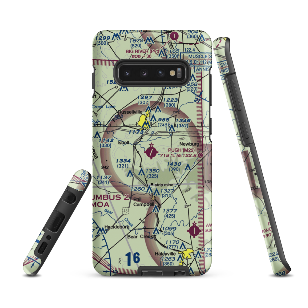 Bill Pugh Field (M22) VFR Sectional Samsung Phone Case Samsung Galaxy S10 Plus model shown