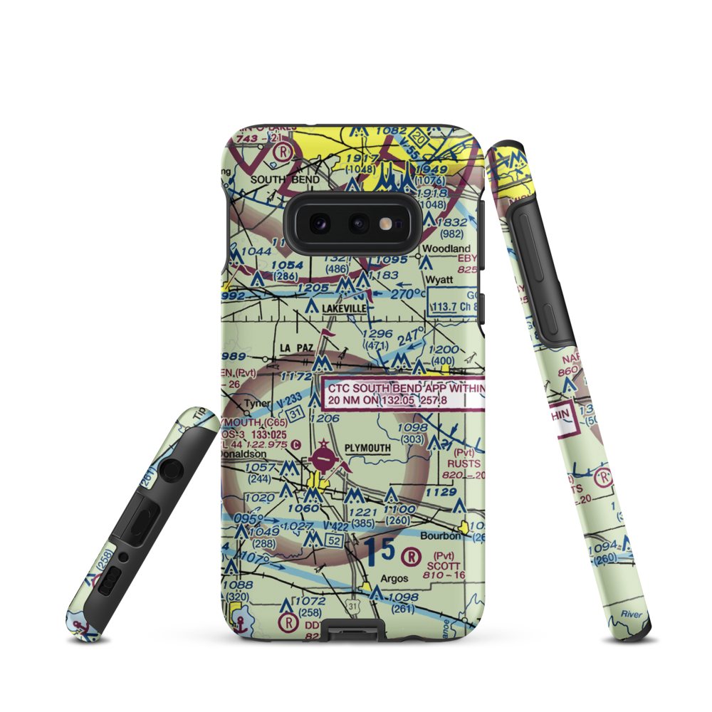 Birkey Private Airport (3II8) VFR Sectional Samsung Phone Case Samsung Galaxy S10e model shown
