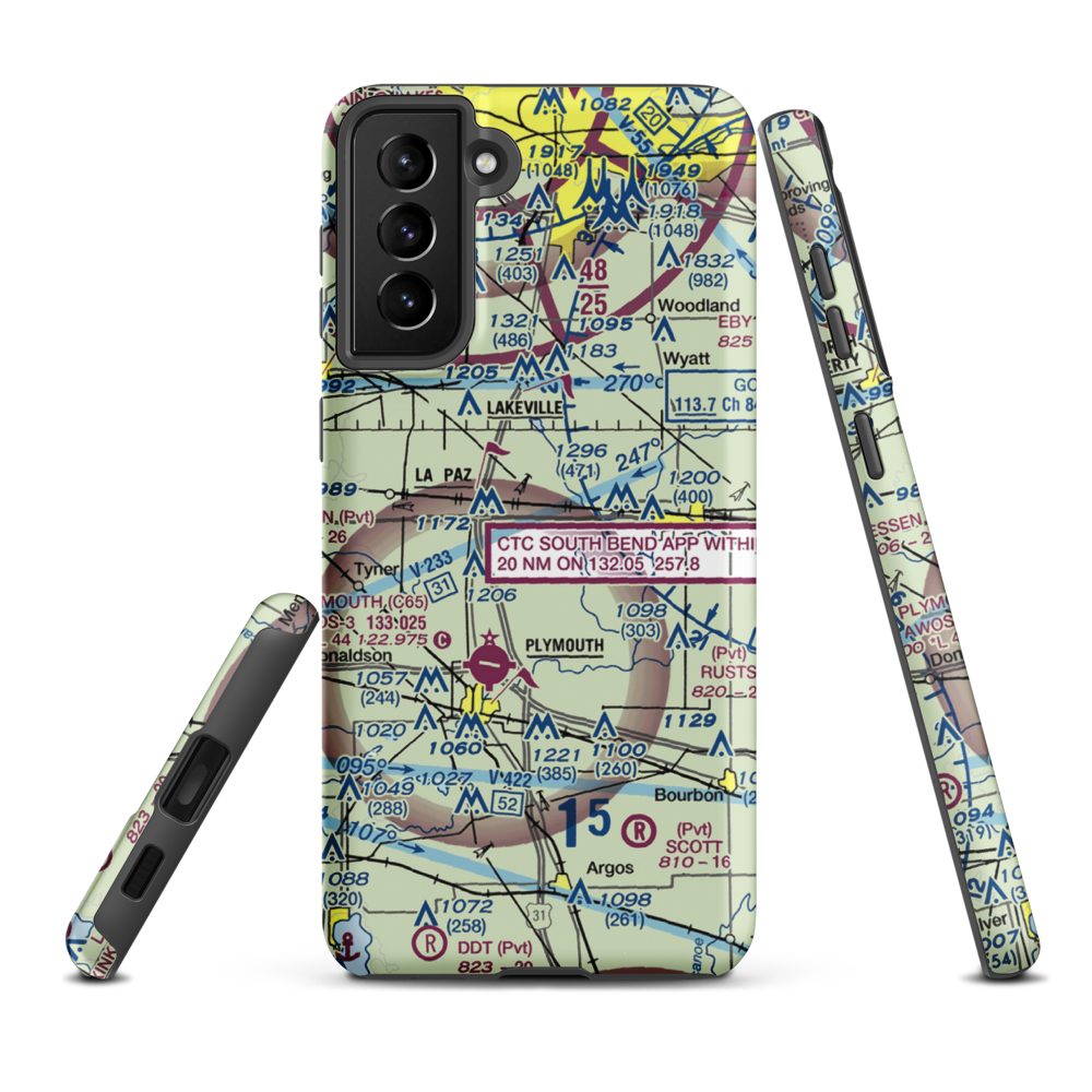 Birkey Private Airport (3II8) VFR Sectional Samsung Phone Case Samsung Galaxy S21 FE model shown