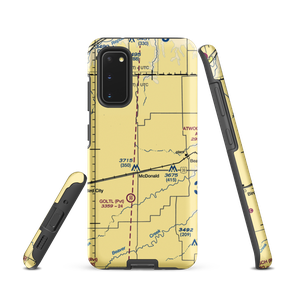 Black Airport (5KS9) VFR Sectional Samsung Phone Case