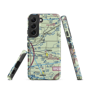 Black Airport (9IL7) VFR Sectional Samsung Phone Case