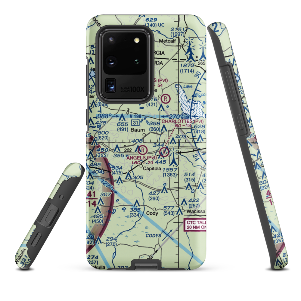 Black Creek Pass Airport (FA25) VFR Sectional Samsung Phone Case Samsung Galaxy S20 Ultra model shown